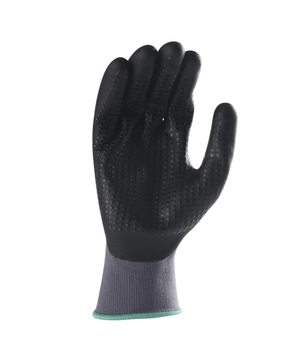 Nitrile Coated Safety Work Gloves, Dots for Anti-Slip Grip, Endurance Seamless Knit - Image 3