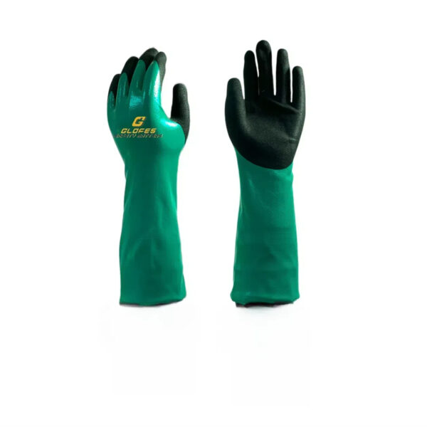 Nitrile Coating Chemical Resistant Gloves, long sleeve