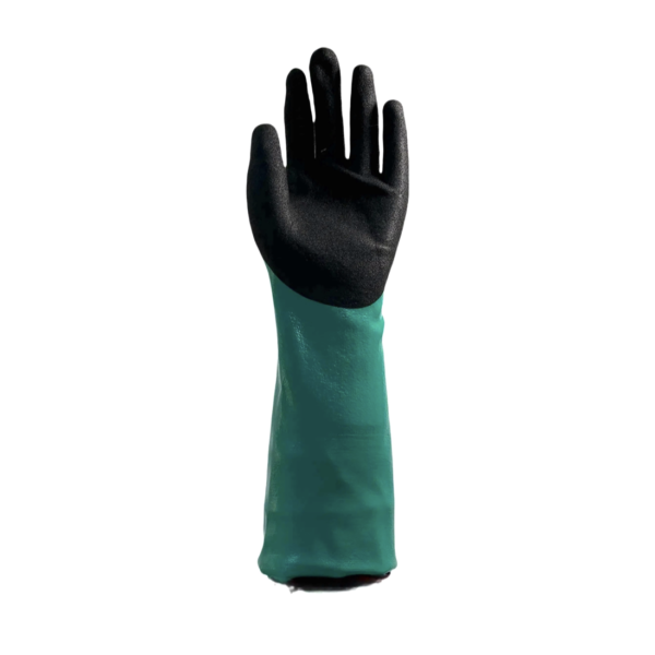 Nitrile Coating Chemical Resistant Gloves, long sleeve - Image 3